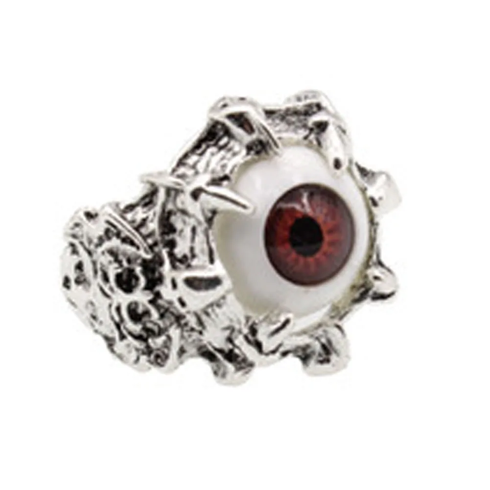 

horrifying engraving devil eye carving alloy ring for men personality dragon claw punk women biker ring jewelrys gifts
