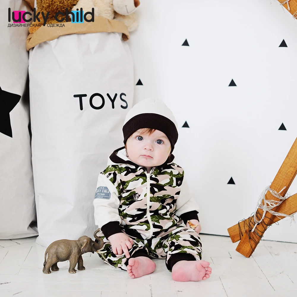 Куртка Lucky Child для девочек и мальчиков 3Т 5Т арт. 31 17pf (Милитари) [сделано в России