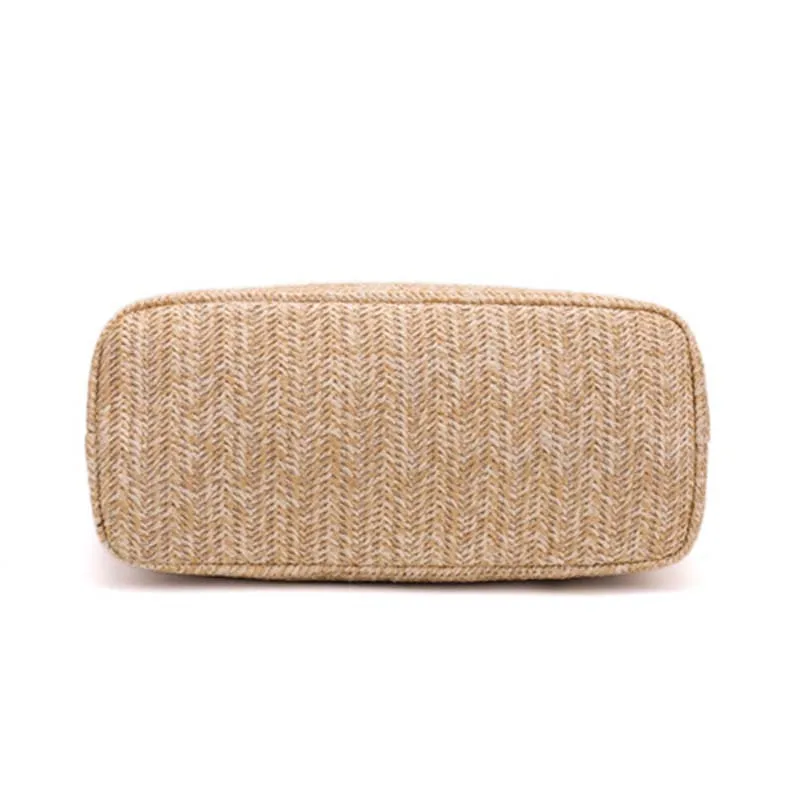 New Summer Women Fashion Handbag INS Popular Female Holiday Straw Bags Lady Knit Shoulder Bag Travel Shopping Tote Bolsa SS3230 (3)