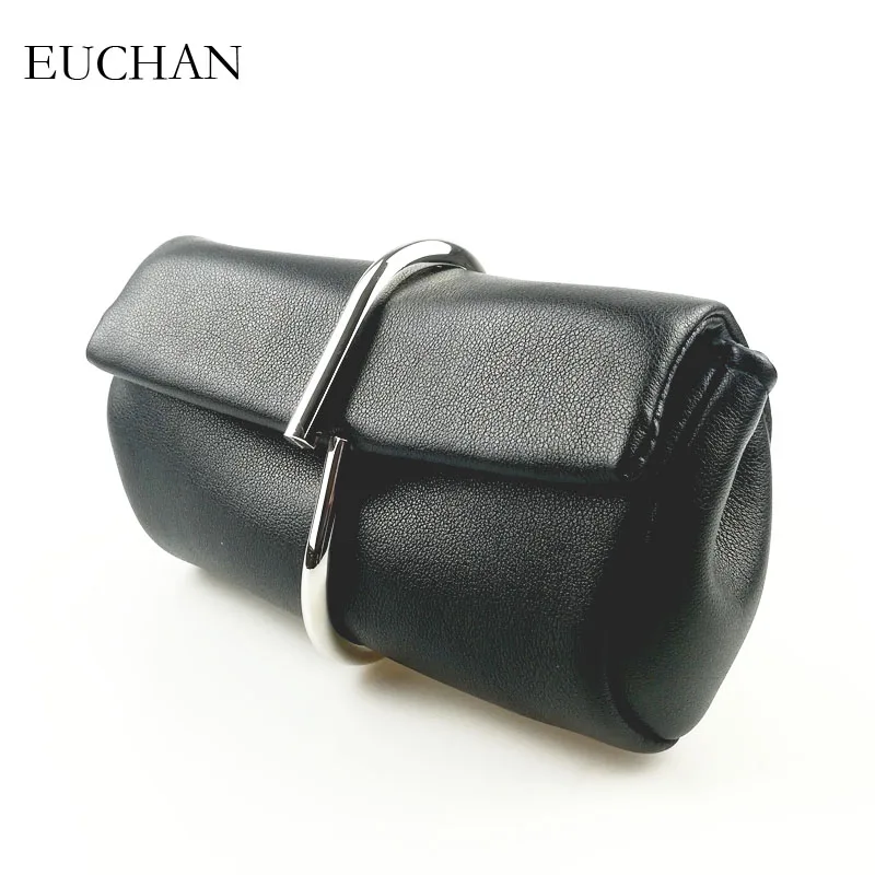 

Euchan Fashionable Women Handbags Casual Towel Roll Design Clutch Purse Female Clip Closure Wallet Ladies Messenger Handbags
