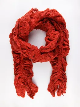 

Mixed wool Scarf perforated