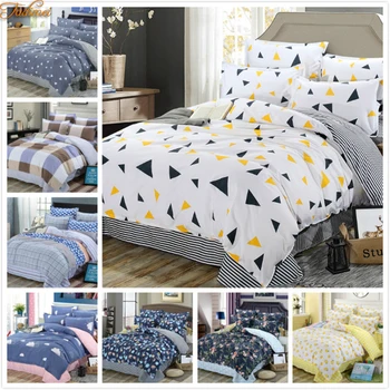 

Big Size King Queen Double Full Twin Single 3/4 pcs Bedding Set Soft Cotton Bed Linen Adult Couple Kids Child Duvet Cover Sheets