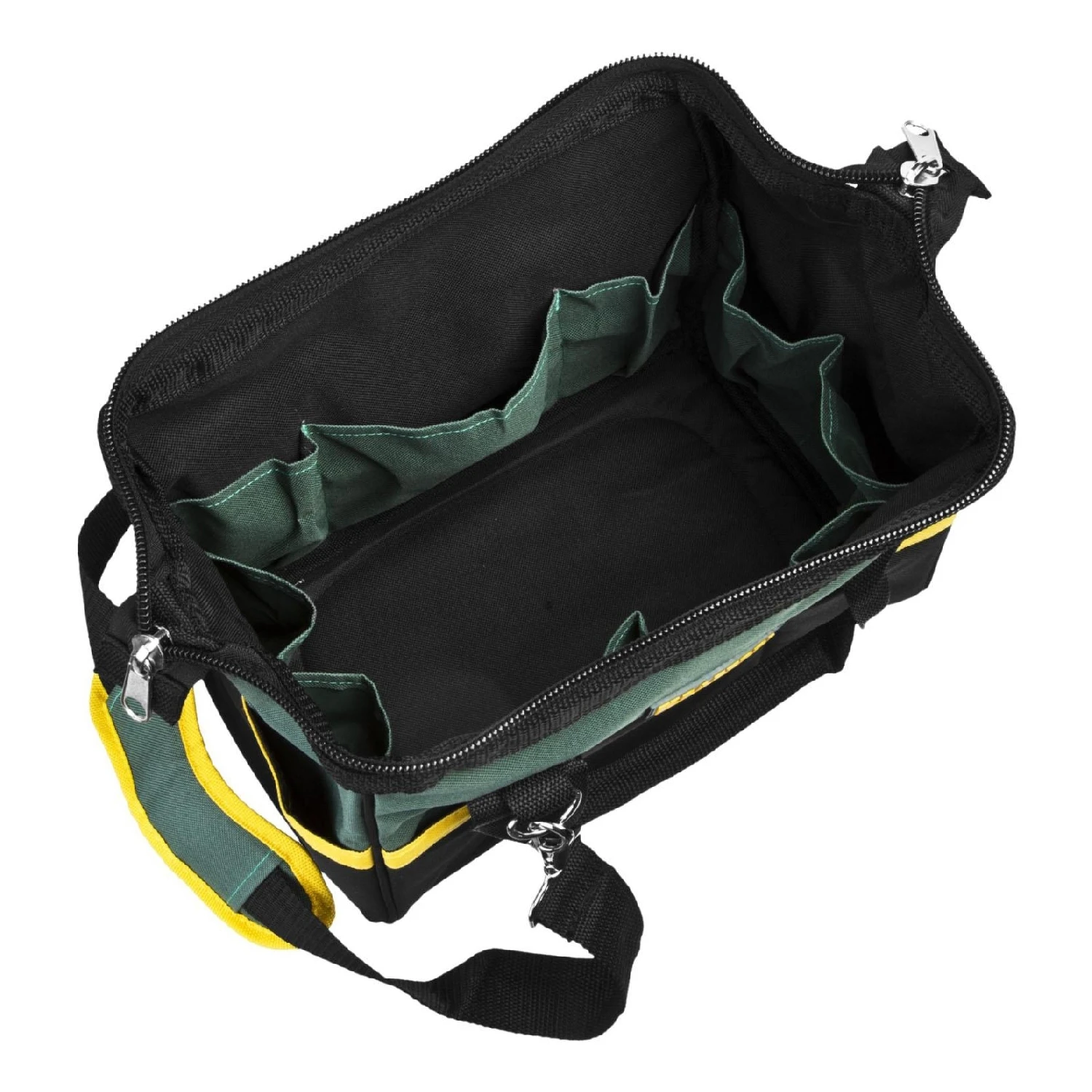 Сумка для инструмента KRAFTOOL 38713-16_z01 (Изготовлена из нейлона, усиленное днище, двусторонняя молния, водоотталкивающая, маслоотталкивающая, ремень в комплекте)
