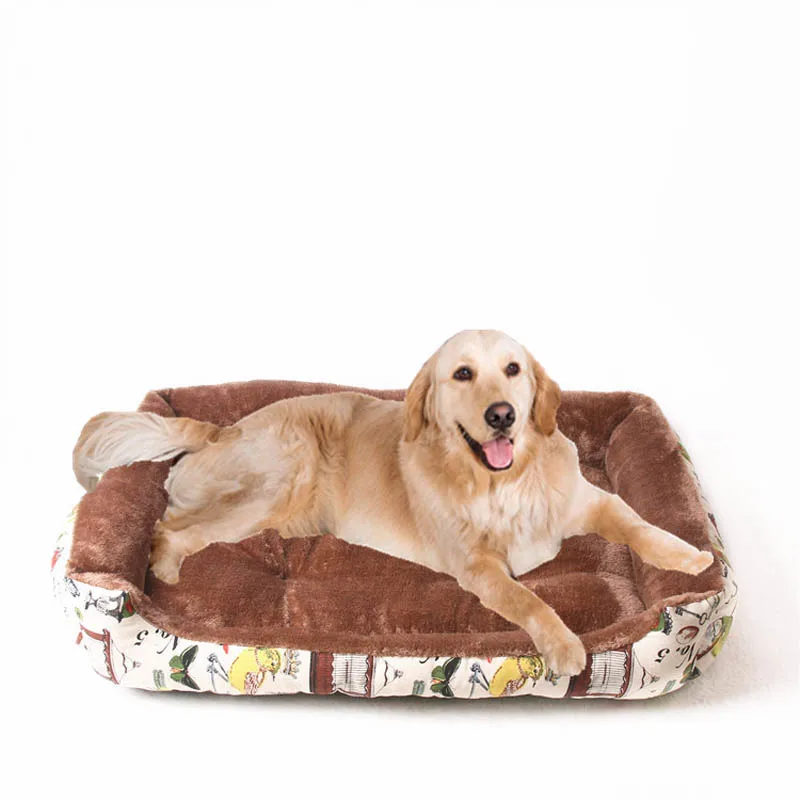 Plush Dog Bed for Small Medium Large Dogs with Removable Mattress Warm