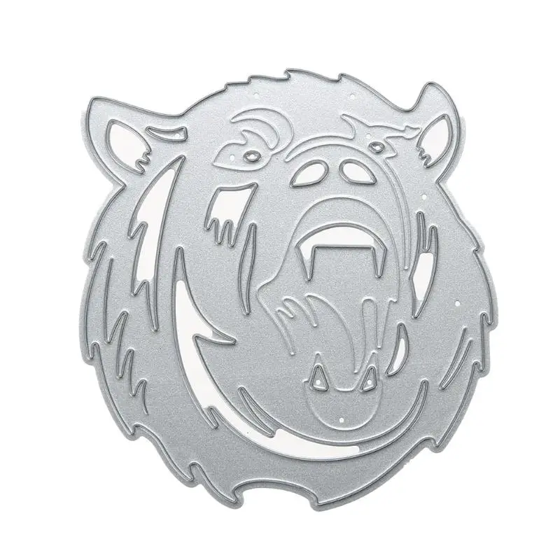

Tiger Head Carbon Steel Embossing Cutting Dies Scrapbooking Photo Album DIY Decorative Craft About 8cm
