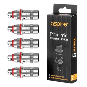 

Aspire Triton Mini Ni200 0.15ohm Replacement Coil 5 Pieces for Nautilus, Nautilus Mini Atomizer Tank