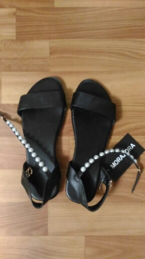 MORAZORA/Новинка года; Высококачественная обувь из натуральной кожи; женская обувь на плоской подошве; женские босоножки с ремешком и пряжкой; Летняя женская пляжная обувь черного цвета