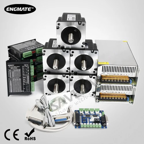 ЧПУ комплект 5 ось Интерфейсная Плата и Nema34 Шаговый Мотор для DIY
