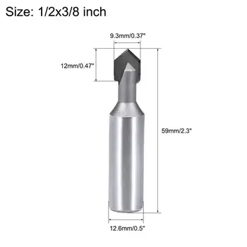 

Uxcell Router Bit V Type End Mill Carbide for Woodworking Engraving Edge Trimmer used to cut all composition material plywood