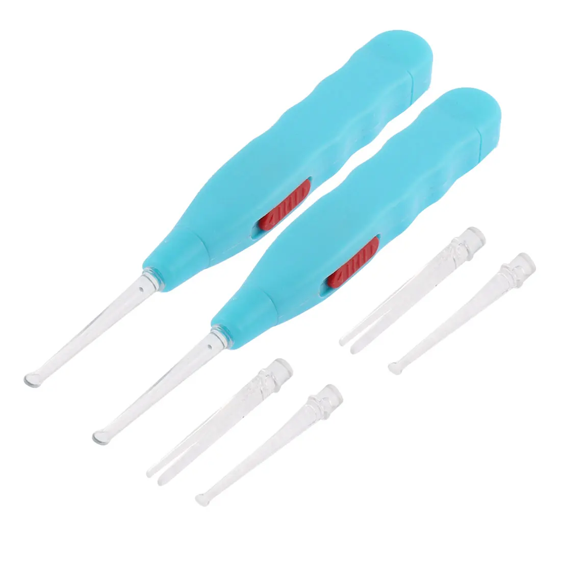UXCELL Plastic Handle Flashlight Earpick Tweezer Curette Ear Wax