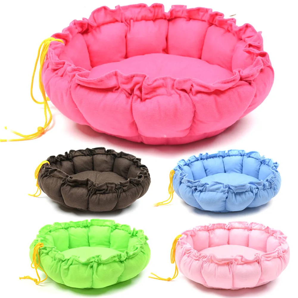 

1 pc Cute Soft Cat Bed Winter House Warm Cotton for Dog Cat Pet Products Mini Puppy Pet Dog Bed Soft Comfortable Pumpkin Nest