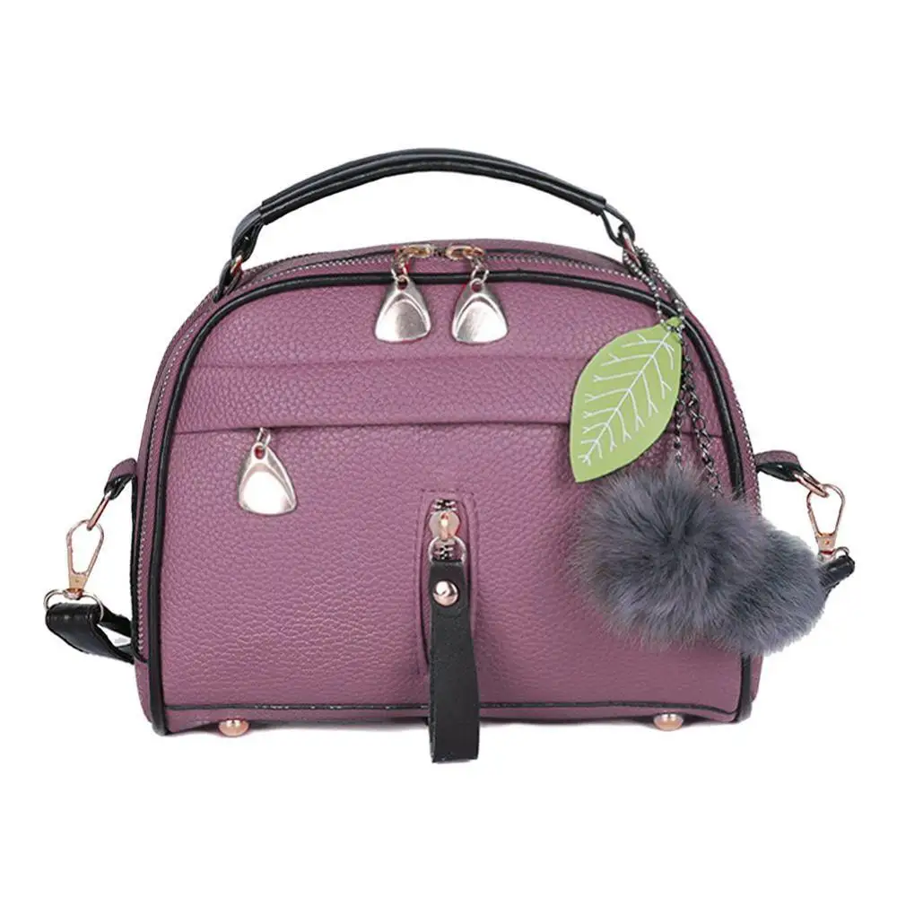 Женские сумки-мессенджеры с кисточками из искусственной кожи, модные женские вечерние сумки через плечо - Цвет: Purple 04