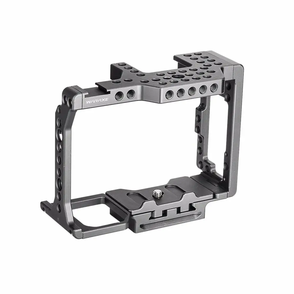

WARAXE A7 Camera Cage Built-in Quick Release Fits Arca Swiss for Sony A7 A7R A7S A7 II A7S II with 1/4" and 3/8" Threaded Holes