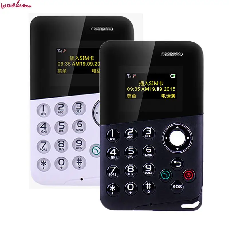 Aeku M8 Мини карта телефон громкой связи Bluetooth Сообщение цветной экран Низкое излучение Дети Карманный мобильный телефон