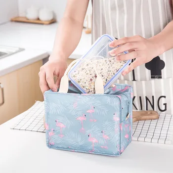 

Cartoon Fashion Kid Women Lunch Bag Thermal Insulation Lunch Package Waterproof Portable Picnic Insulated Food Storage Box Tote