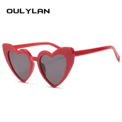 Oulylan 2018 мода, любовь, сердце солнцезащитные очки Для женщин Винтаж кошачий глаз солнцезащитные очки Лучший подарок на Рождество очки на