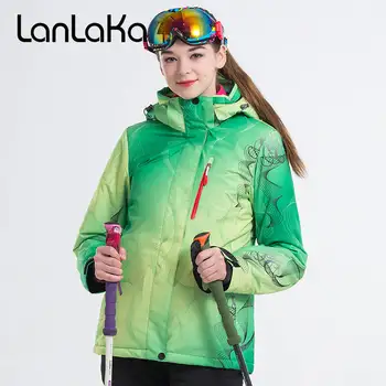 

LANLAKA Brand Women Ski Jacket Winter Jacket Outdoor Sport Wear Skiing Snowboard Riding Windproof Waterproof Clothing Female New