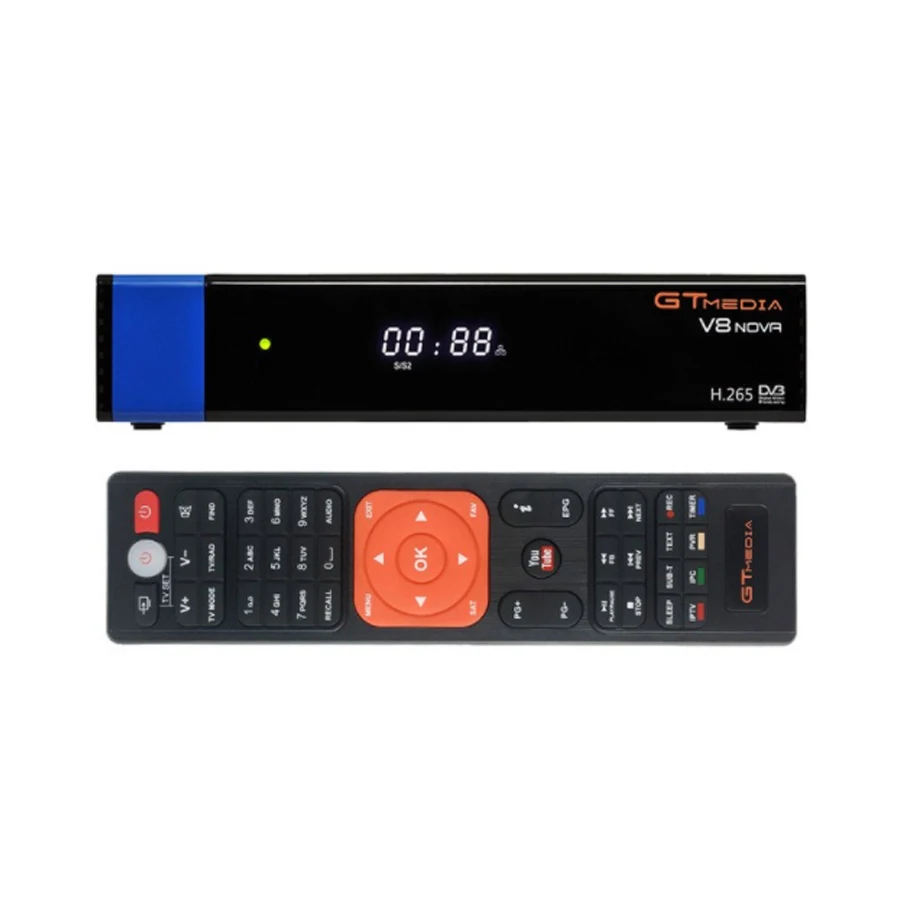 Best Satellite TV Receiver Gtmedia V8 Nova Blue Power by freesat V8
