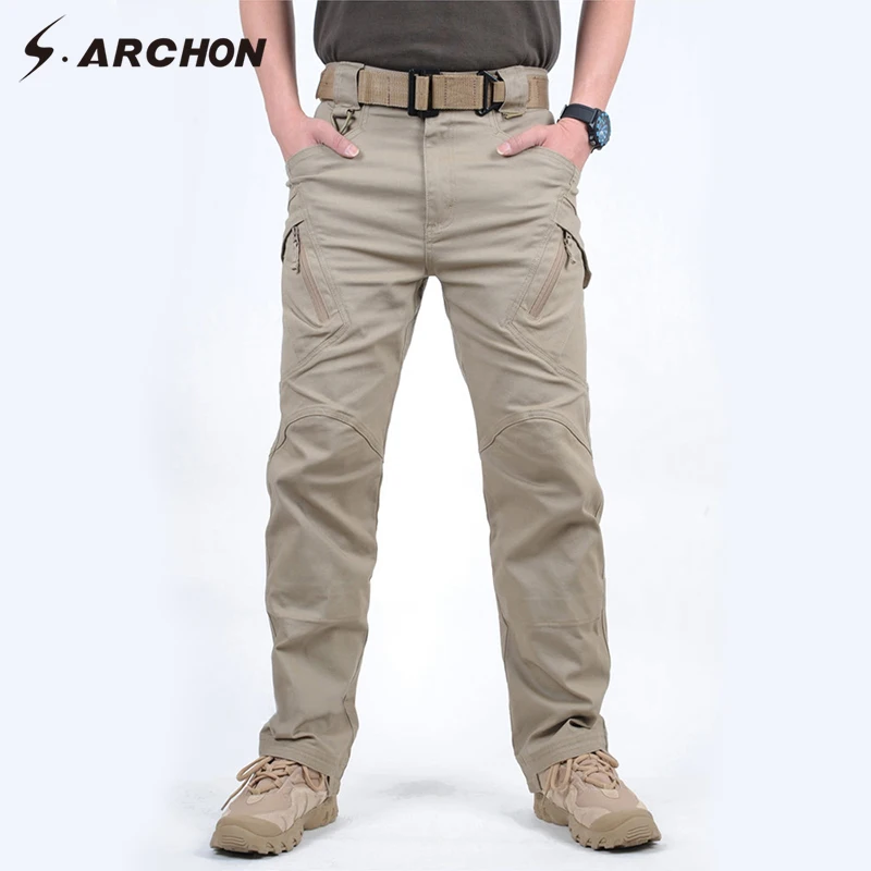  S.ARCHON IX9 City Military Tactical Cargo Pants Men SWAT Combat Army Trousers Male Casual Many Pock