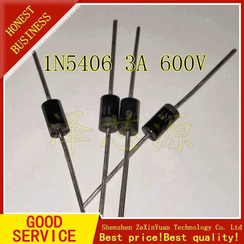 20 шт./лот с выпрямительным диодом 3A 600V DO 201 1N5406|Аксессуары для батарей и ЗУ| |