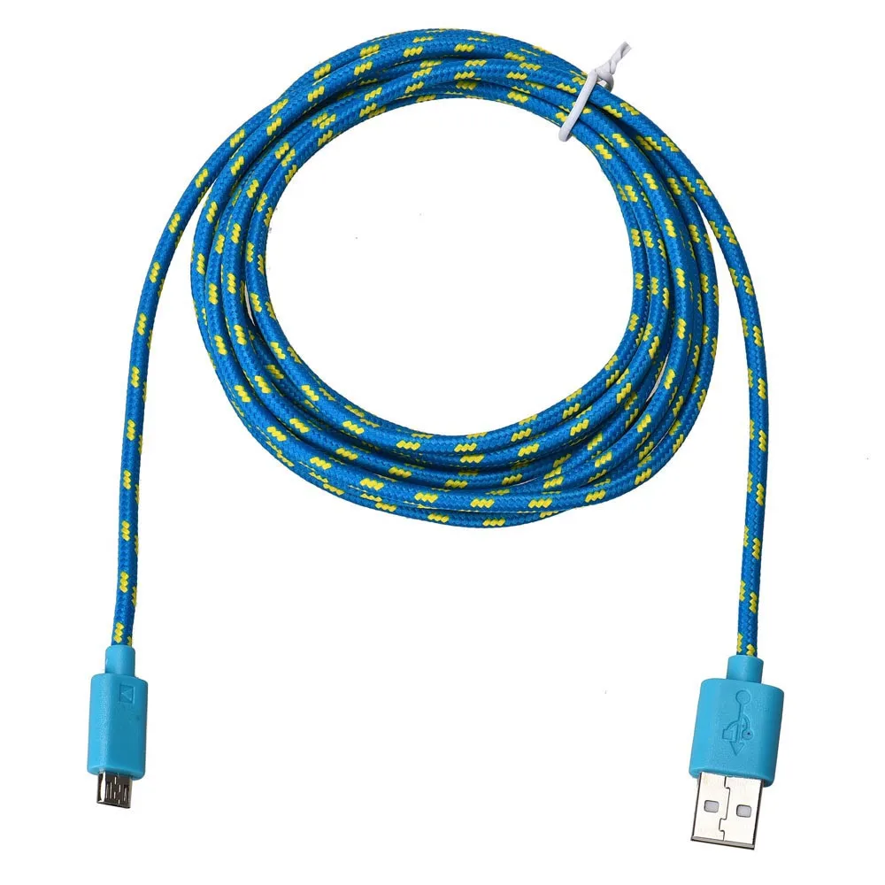 

2M Micro USB Charger Sync Data Cable Cord Micro USB Charger Data Cable Micro USB Cable Nylon Fast Charge USB Data Cable
