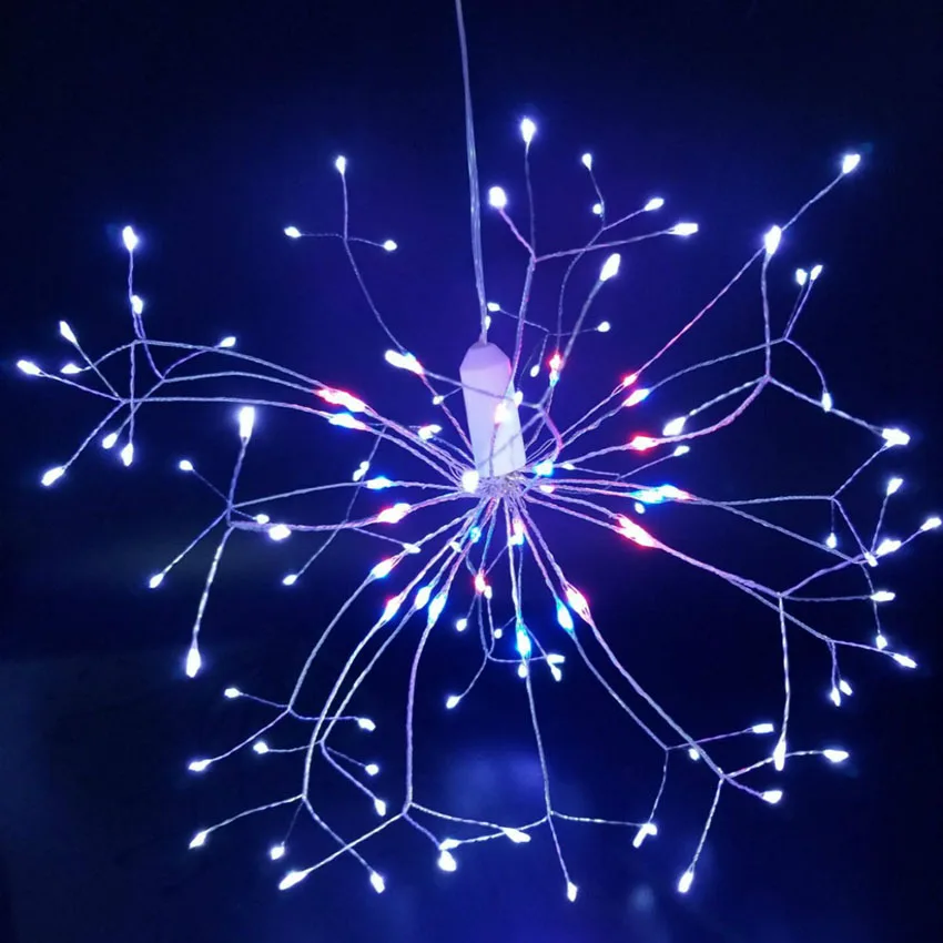 Dandelion LED String Light 8 Modes Remote Control Firework Fairy Light New Year Xmas Wedding Holiday Hanging Decoration Lamps (13)
