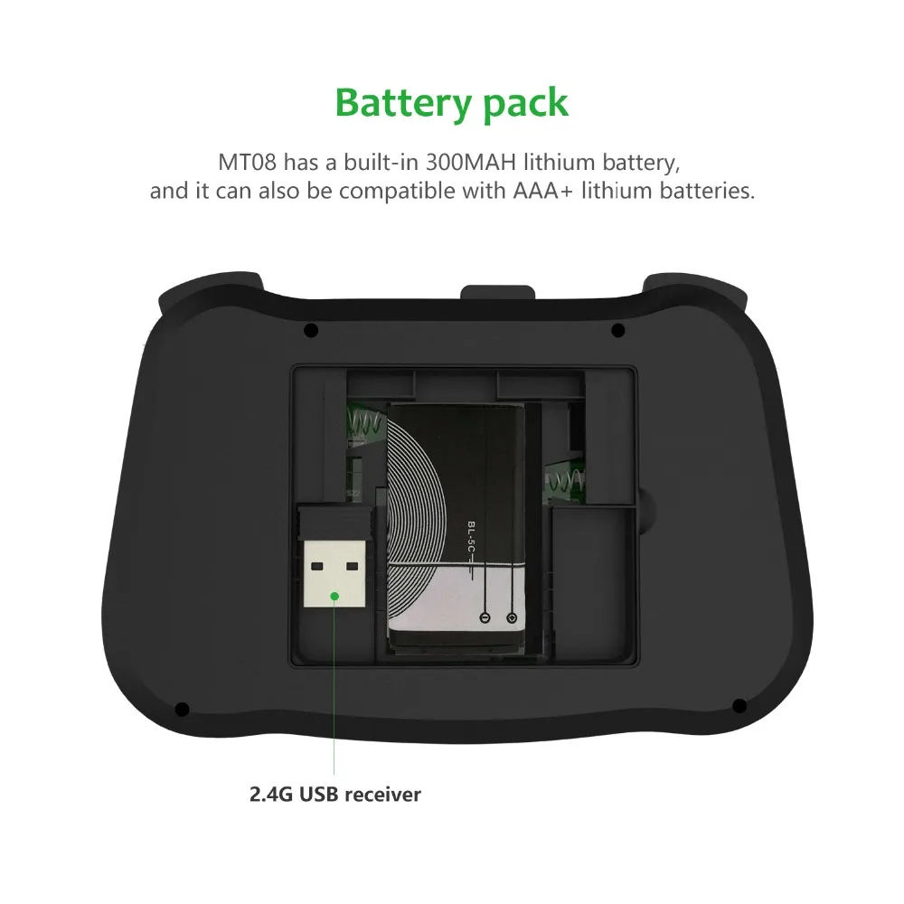 MT08 En/Ru/Es/Fr Беспроводной мини-клавиатура 2,4 GHz USB Air Мышь сенсорная панель с подсветкой для X96mini/HK1mini/X96/TX3nini/I SmartTV BOX