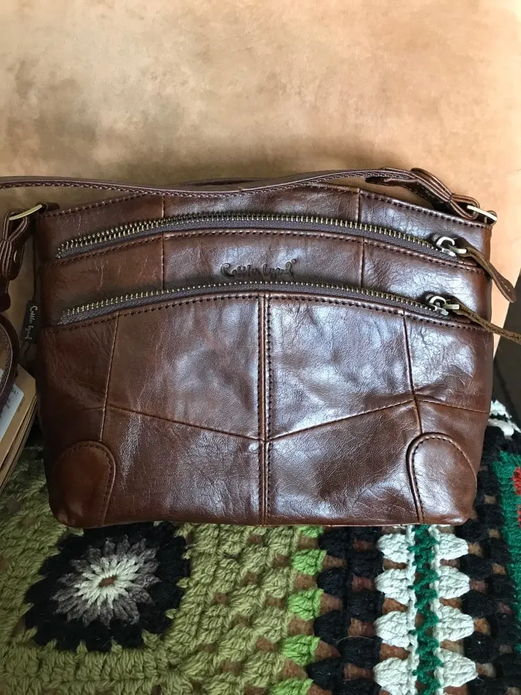 Cobbler Legend Multi Pockets Vintage Genuine Leather Bag Female Small Women Handbags Bags For Women Shoulder Crossbody Bag photo review