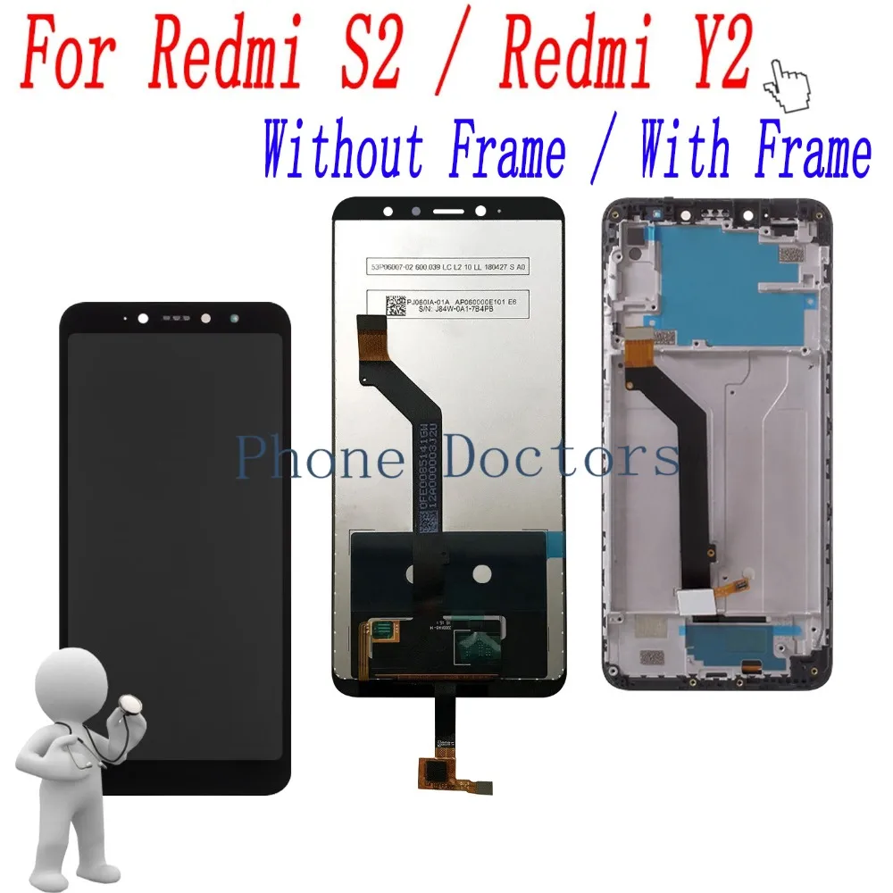 

5.99'' Full Touch Screen Digitizer Glass + LCD Display With Frame Assembly For Xiaomi Redmi Y2 M1803E6I / Redmi S2 M1803E6C