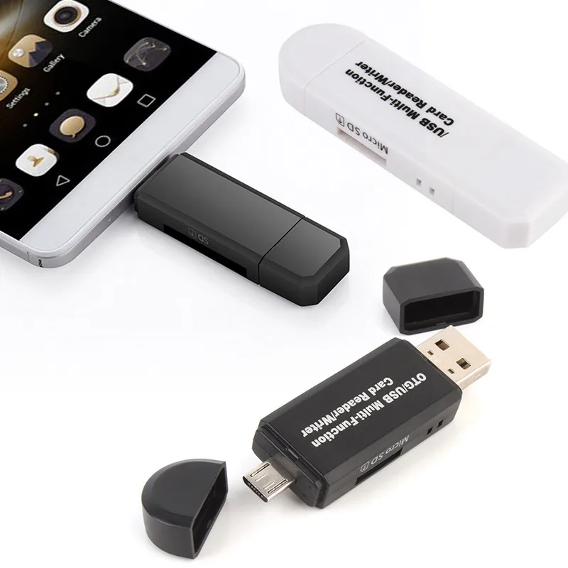 

For Mac Windows 8 7 Vista XP OTG Card Reader High-speed USB 2.0 for Universal OTG TF/SD for Android Computer Extension Headers