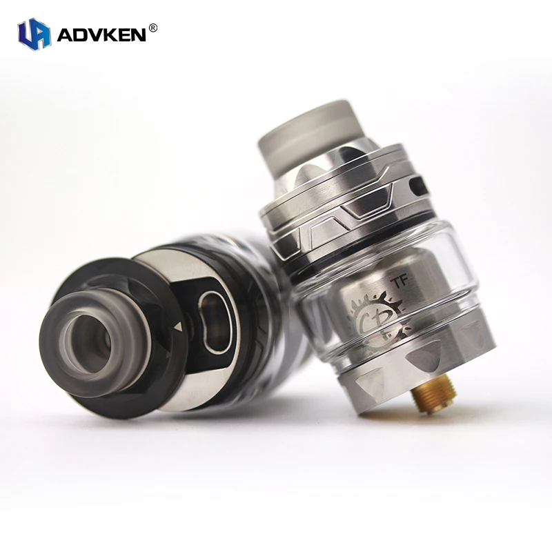 

Advken Authentic Cp TF RTA with 810 Drip Tip Unique Top Airflow Control and Sliding Top Cap with 3/4ml Capacity