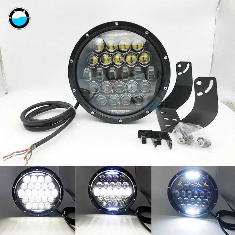 9 дюймовый дальний и ближний свет светодиодный рабочий с DRL300W 12 В 24 точечный