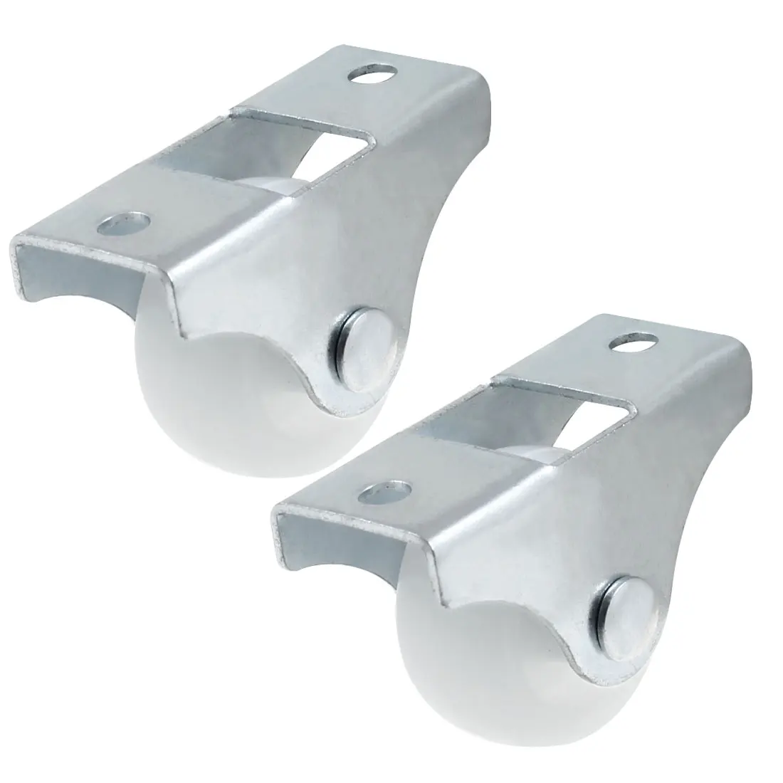 

UXCELL 2 Pcs 25.4x 14mm/1" x 0.6" Fixed Metal Top Plate Rigid Caster Wheel
