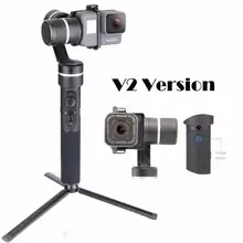 Feiyu G5 V2 Updated 3 Axis Splash Proof Handheld Gimbal for GoPro Hero 6 5 4 3 Session Yi Cam 4K AEE Action Cameras Mini Tripod