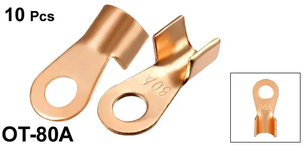 50pcs offene reines Kupfer Ring Ösen Terminals ot-80a Kabel Crimp Terminal Connector 50pcs offene reines Kupfer Ring Ösen Terminals ot-80a Kabel Crimp Terminal Connector