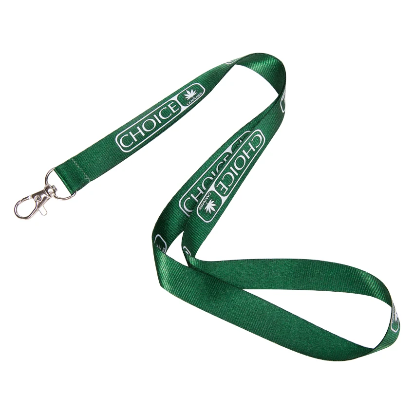 

Custom Lanyard Polyester Nylon Screen Imprinted Cheap neck strap with metal clip attachment