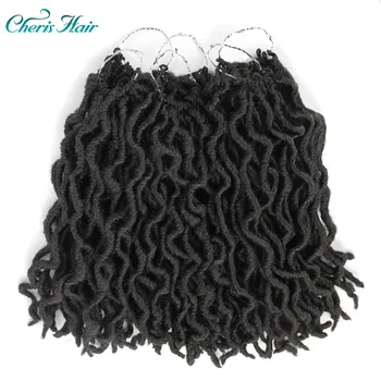 

Faux Locs Crochet Hair Curly Dreadlocks Hair Extensions 18 Root /packet Crochet Curly Hair Synthetic Faux Locs Hair Piece