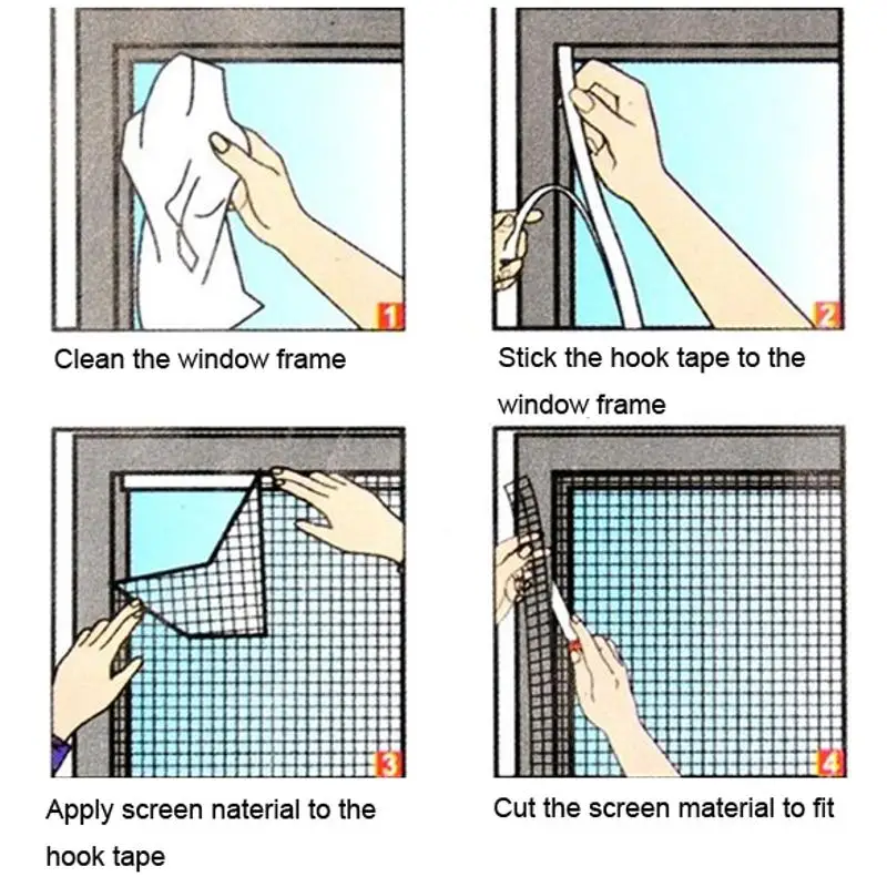 

Anti Mosquito Net For Kitchen moustiquaire fenetre Window Net Mesh Screen mosquitera ventana Mesh Curtain Mesh Screen net