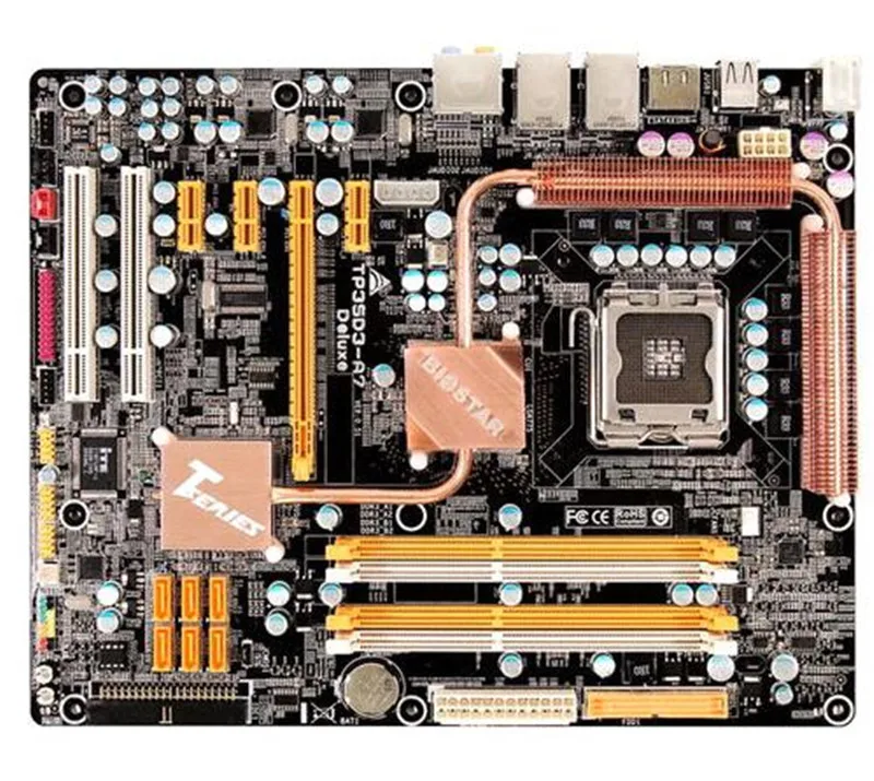 

For BIOSTAR TP35D3-A7 DELUXE Original Used Desktop Motherboard P35 LGA 775 DDR2 SATA2 USB2.0 ATX