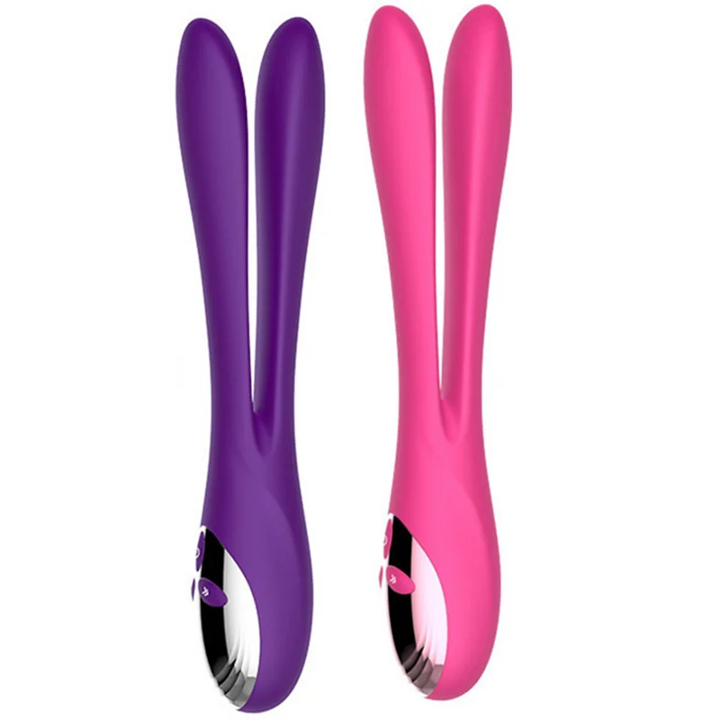 Usb Charge 9 Modes Rabbit Vibrator Double Motors Sex Toys For Women 