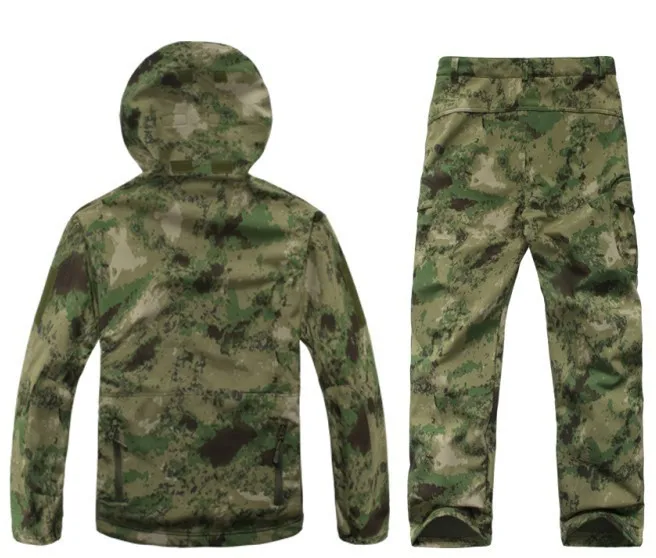 Зимняя куртка мужская повседневная армейская камуфляжная куртка Военный, тактический ремень куртка и пальто комплект водонепроницаемая