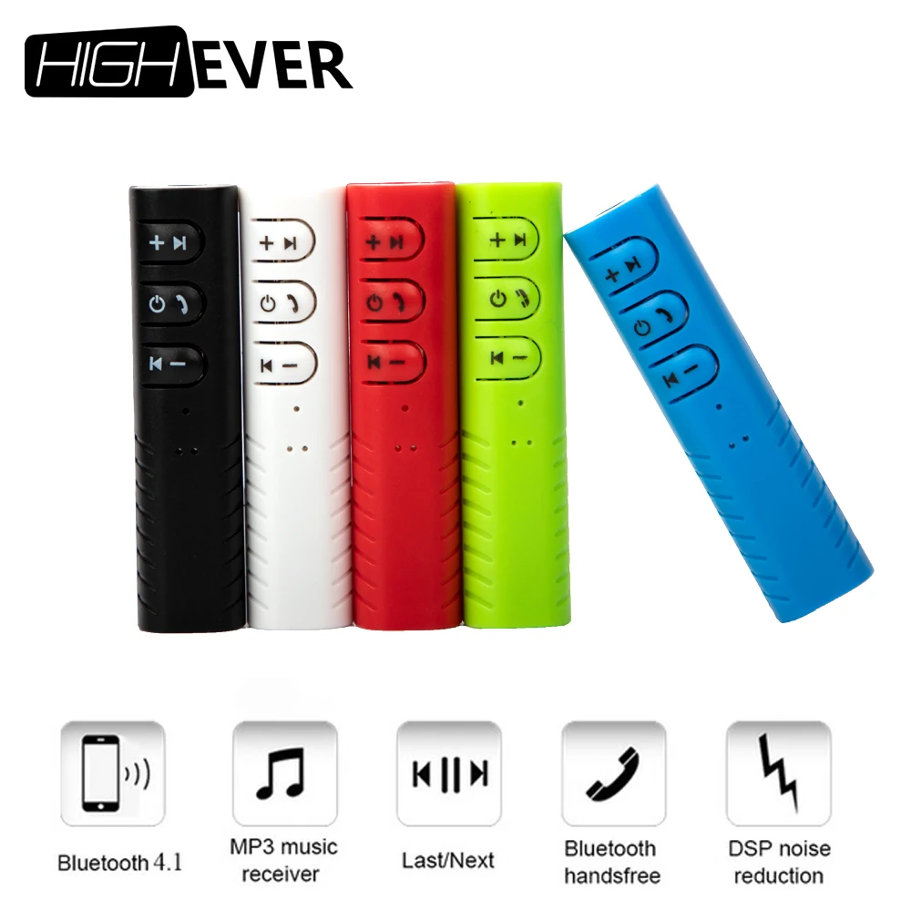

Highever Car Bluetooth AUX 3.5mm Jack Bluetooth Receiver Handsfree Call Bluetooth Adapter Car Transmitter Auto Music Receivers