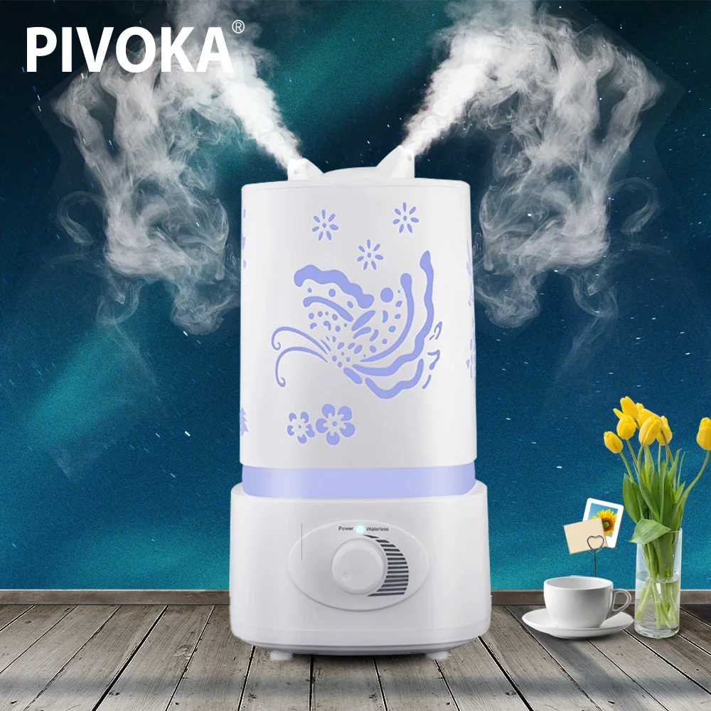 

PIVOKA 1500ml Air Humidifier Essential Oil Aroma Diffuser Humidificadores Difusores Aromaterapia Mist Maker For Home Office HDDH