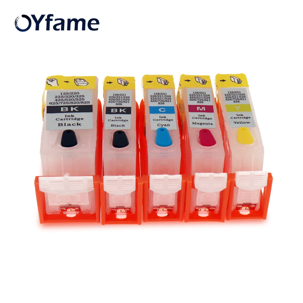 Многоразовые чернильные картриджи OYfame PGI 225 CLI 226 для Canon PIXMA MG5120 MG5220 MG6120 MG8120 MG5320 IP4820