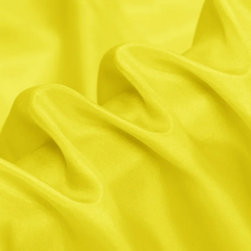 Silk fabric 8MM 100 Mulberry bright yellow Silk Habotai Fabric By the