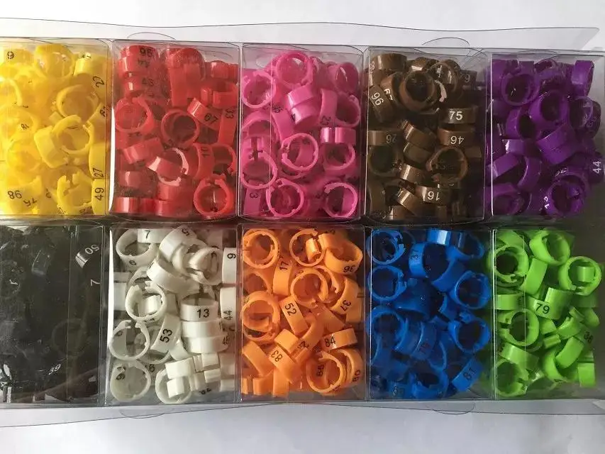 

100pcs plastic clip rings pigeon bands
