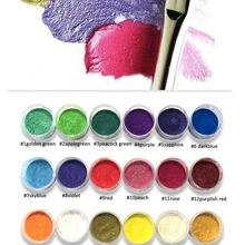 54 цвета лак для ногтей жемчужный Пигмент косметический слюда перламутр пигмент порошок для ногтей перламутровый пигмент, пигмент жемчужного блеска, Слюда Порошок