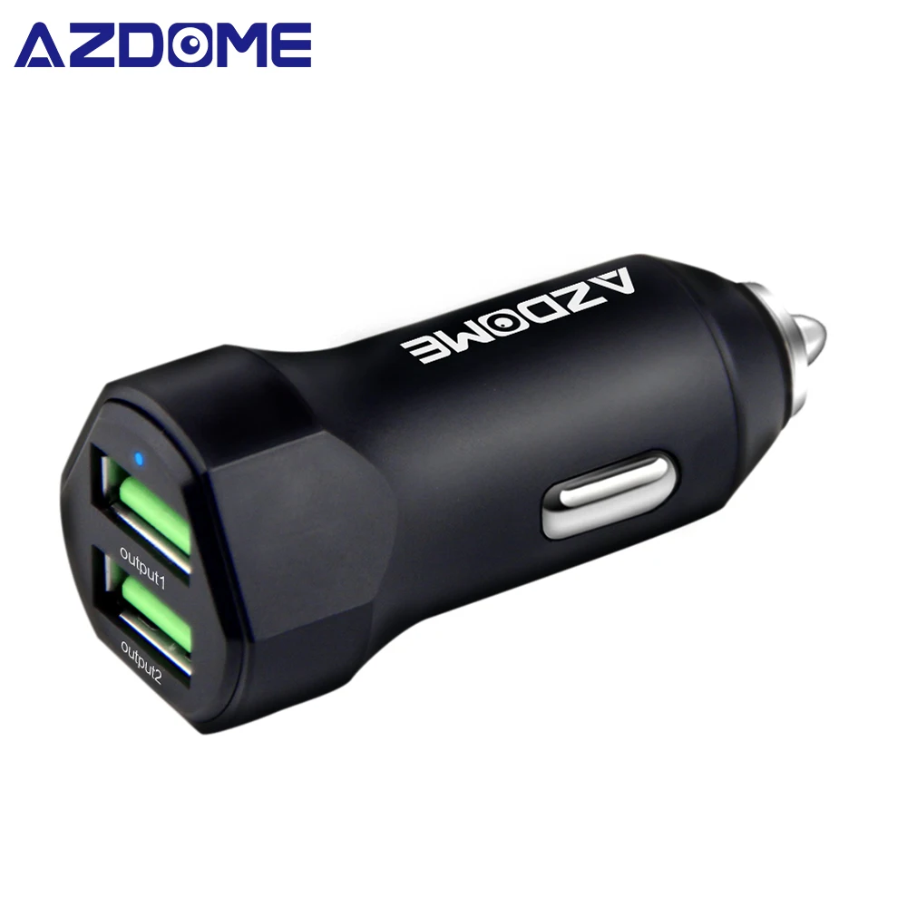 

AZDOME Car Charger Mini Metal Dual USB Car Adaptor 4.8A Car-Charger For iPhone X/iPhone 8/8 Plus, Galaxy S9/S8/Note 8