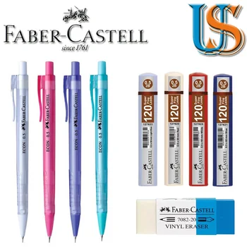 

Faber Econ 1342 0.5mm Ice Barrel Mechanical Pencil + F.C. 127621 0.5X60 mm (120 pcs in box) + F.C. 188220 Pencil Ink Eraser