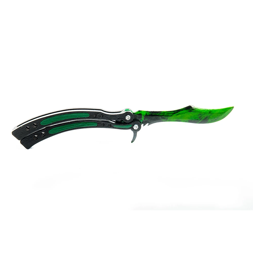 Нож-бабочка Maskbro Зеленый(сувенир из дерева